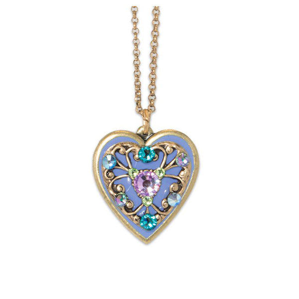 Anne Koplik My Heart to Your Heart Lavender Pendant Necklace - Belle Fleur Boutique