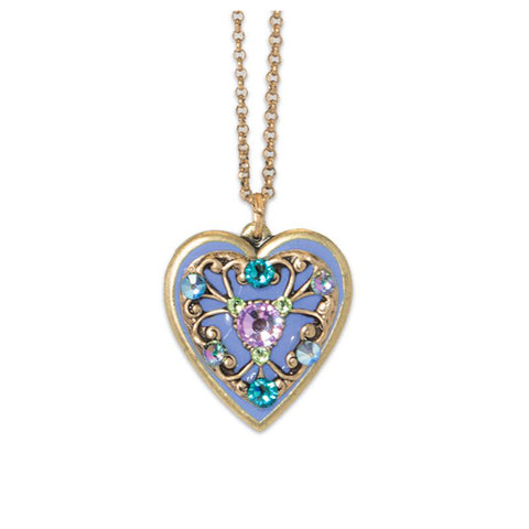 Anne Koplik My Heart to Your Heart Lavender Pendant Necklace - Belle Fleur Boutique