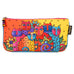 Laurel Burch Cat Feline Clan Set of 3 Multi-Color Cotton Cosmetic Bag Pouches - Belle Fleur Boutique