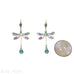 Anne Koplik Pastel Dragonfly Leverback Earrings - Belle Fleur Boutique