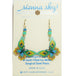 Sienna Sky Peacock Feather Butterfly Pierced Earrings - Belle Fleur Boutique