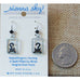 Sienna Sky Peek A Boo Black Cat Pierced Earrings - Belle Fleur Boutique