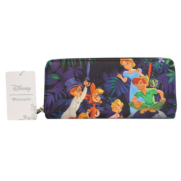 Loungefly Disney Peter Pan, Wendy, & Tinkerbell Zip Around Wallet - Belle Fleur Boutique