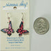 Sienna Sky Pink and Blue Fantasy Butterfly Pierced Earrings - Belle Fleur Boutique