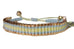 Rose Gonzales "Tori" Runway Collection Woven Bracelet in Lemon Yellow & Blue - Belle Fleur Boutique