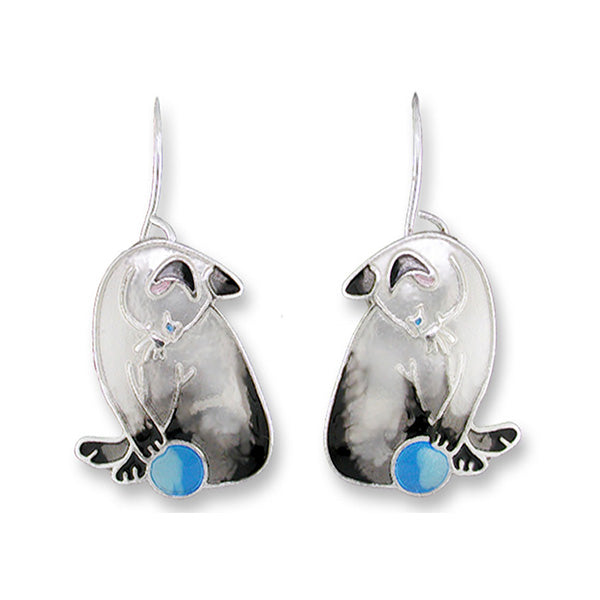 Zarah Zarlite Siamese Cat Pierced Earrings - Belle Fleur Boutique
