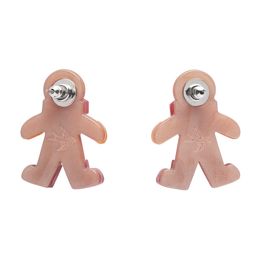 Erstwilder "Sugar & Spice" Gingerbread Man Pierced Earrings with Gift Box