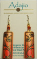 Adajio Daisy Garden Filigree Orange & Apricot Pierced Earrings - Belle Fleur Boutique