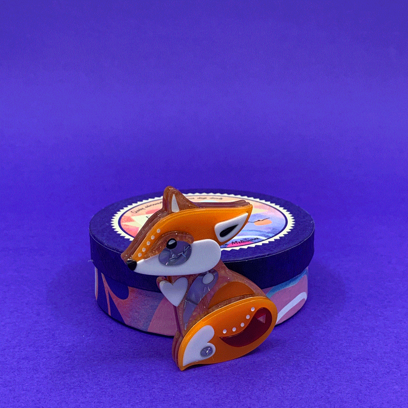 Erstwilder "The Footloose Fox" Brooch Designed in Melbourne, Australia