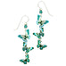 Sienna Sky Cascading Turquoise & Teal Butterflies Pierced Earrings - Belle Fleur Boutique