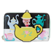 Loungefly Disney Alice in Wonderland Unbirthday Tea Party Tea Cups Zip Around Wallet