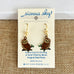 Sienna Sky Barn Owl on a Branch Pierced Earrings