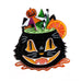 Carrie Hudson x Lipstick & Chrome Black Magic Cat Halloween Tiki Brooch