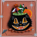 Carrie Hudson x Lipstick & Chrome Black Magic Cat Halloween Tiki Brooch