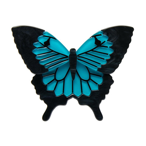 Erstwilder "Blue Emperor" Butterfly Brooch with Gift Box