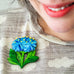 Erstwilder x Royal Botanic Gardens Victoria Blue Pincushion Flower Brooch ~2026 Collection~