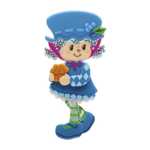 Erstwilder Blueberry Muffin Brooch with Gift Box  ~The World of Strawberry Shortcake~