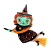 Johanna Parker x Lipstick & Chrome Broomhilda Witch Halloween Brooch
