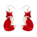 Erstwilder x Fleur Harris Charming Fox Drop Pierced Earrings ~Designed in Melbourne~