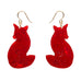 Erstwilder x Fleur Harris Charming Fox Drop Pierced Earrings ~Designed in Melbourne~