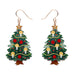 Erstwilder Christmas Tree Centre-Piece Drop Earrings ~Merry Menagerie Collection~