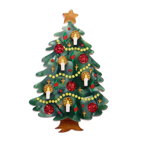 Erstwilder Christmas Tree Centre-Piece Brooch ~Merry Menagerie Collection~