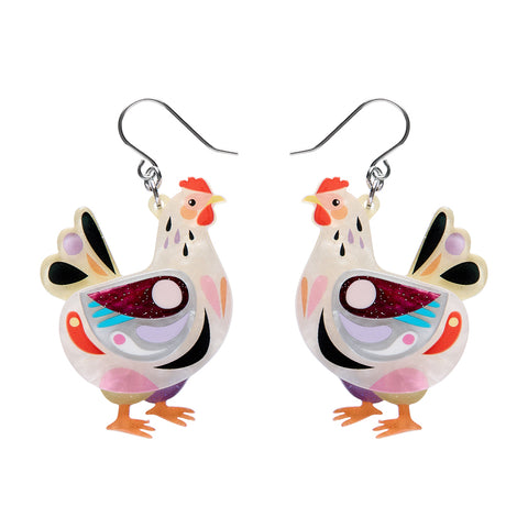 Erstwilder x Pete Cromer Clara the Chicken Drop Earrings ~2026 Easter Collection~