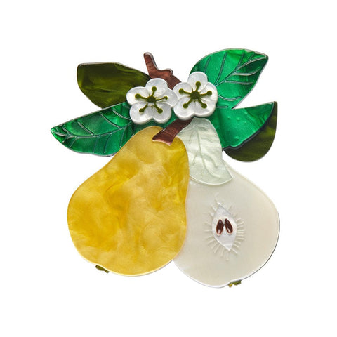 Erstwilder "Compare the Pear" Fruit Brooch with Gift Box ~Designed in Melbourne~