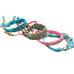 Rose Gonzales Cotton Candy Sky Pink & Blue Collection Set of 5 Woven Bracelets