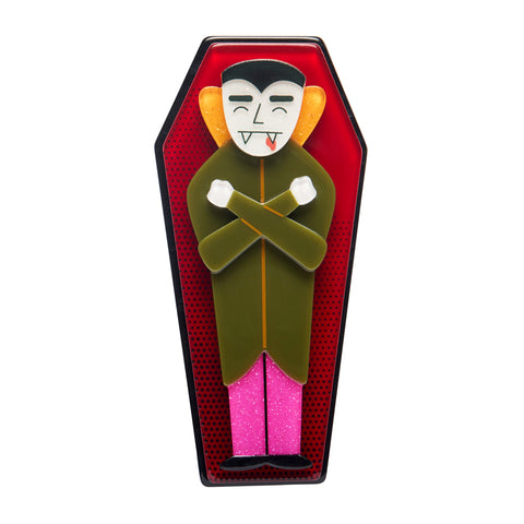 Erstwilder x Megan Roy Cozy Coffin Brooch ~Haunted at Heart Collection~