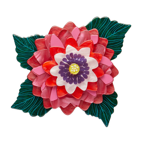 Erstwilder x Jocelyn Proust Dazzling Dahlia Flower Brooch with Gift Box