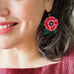 Erstwilder x Jocelyn Proust Dazzling Dahlia Flowers Pierced Earrings with Gift Box