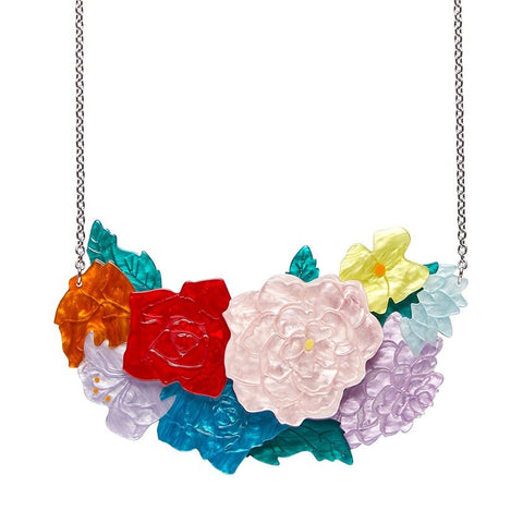 Erstwilder "Declaracion Floral" Frida Kahlo Flower Necklace with Gift Box