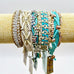 Rose Gonzales Desert Muse Turquoise & Sand Collection Set of 5 Woven Bracelets