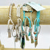 Rose Gonzales Desert Muse Turquoise & Sand Collection Set of 5 Woven Bracelets