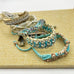 Rose Gonzales Desert Muse Turquoise & Sand Collection Set of 5 Woven Bracelets