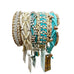 Rose Gonzales Desert Muse Turquoise & Sand Collection Set of 5 Woven Bracelets