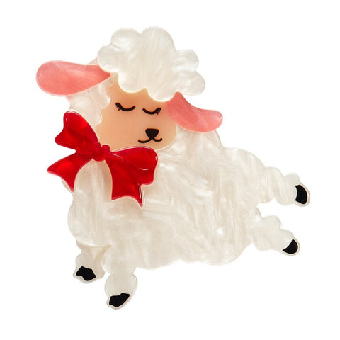 Erstwilder "Dolly the Demure" Lamb Brooch with Gift Box ~Designed in Melbourne~