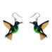 Erstwilder Dusky Starfrontlet Hummingbird Pierced Earrings ~ 2026 The Rarest Kind Collection ~