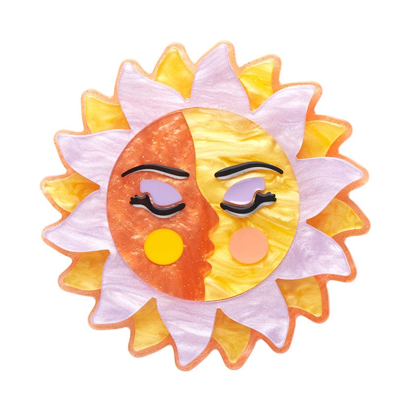 Erstwilder "Eternal Sunshine" Sun Design Brooch with Gift Box