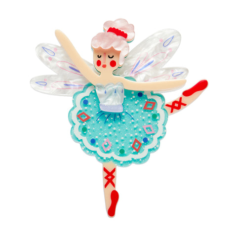 Erstwilder Fairy Ballet Holiday Brooch ~Merry Kitschmas Collection~