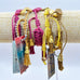 Rose Gonzales Fall Festival Burgundy & Gold Collection Set of 5 Woven Bracelets