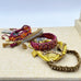 Rose Gonzales Fall Festival Burgundy & Gold Collection Set of 5 Woven Bracelets