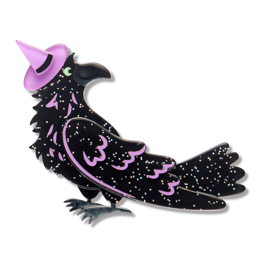 Erstwilder Flirt and Flutter Raven Brooch ~2026 Midnight Mischief Collection~