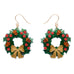 Erstwilder Forest Wreath Drop Earrings ~Merry Menagerie Collection~