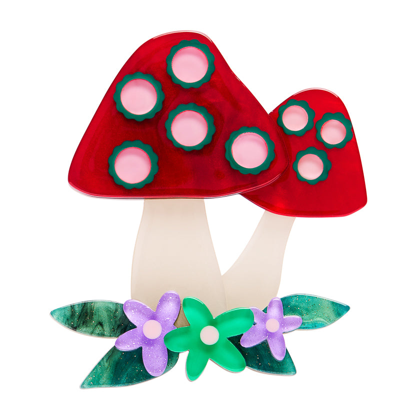 Erstwilder Forest Fun Guy Mushrooms Brooch ~2026 Fan Favourites Collection~