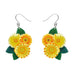 Erstwilder "Forever and Ever" Yellow Daisies Pierced Earrings with Gift Box
