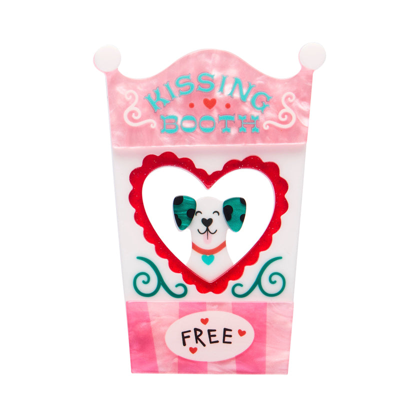 Erstwilder Free Kisses Kissing Booth Brooch with Gift Box  ~A Day At The Fair~