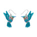 Erstwilder "Frida's Hummingbird" Frida Kahlo Drop Pierced Earrings with Gift Box