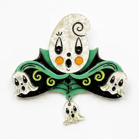 Johanna Parker x Lipstick & Chrome Garden Guss Ghostie Bells Brooch